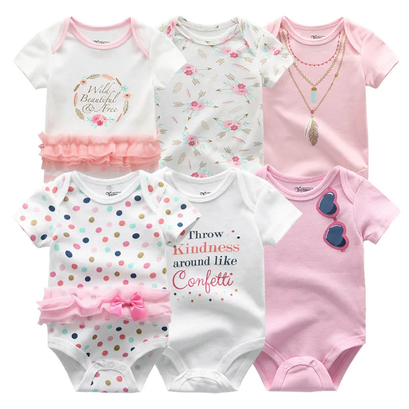 Ensemble de 6 bodys en coton