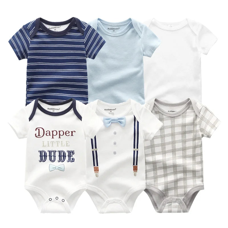 Ensemble de 6 bodys en coton
