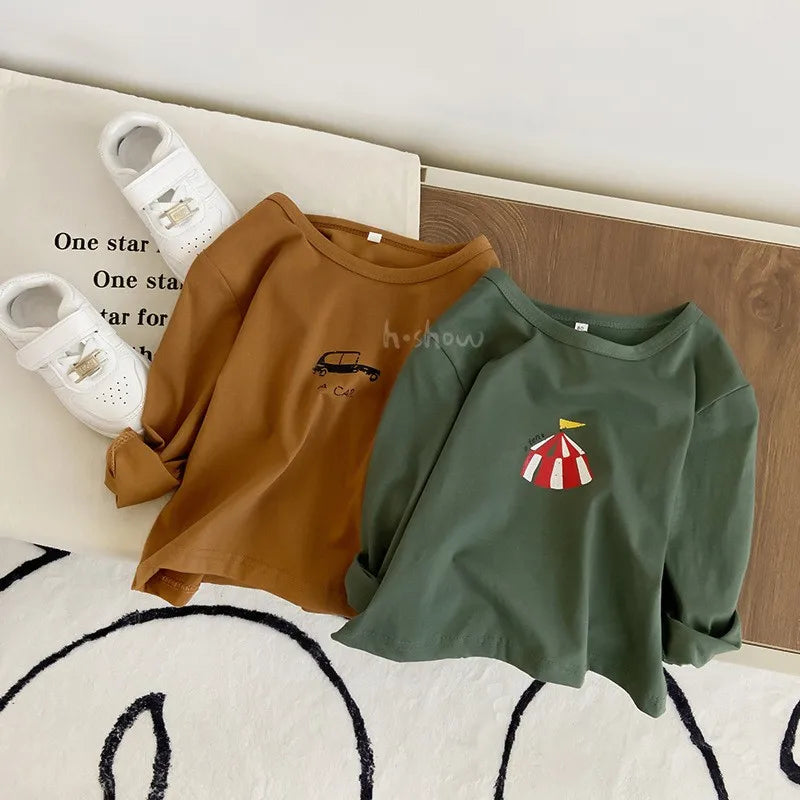 T-shirt en coton à manches longues