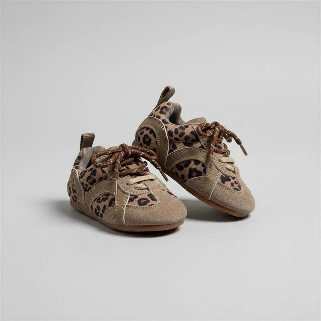 Baskets à imprimé léopard