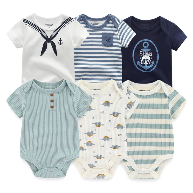 Ensemble de 6 bodys en coton