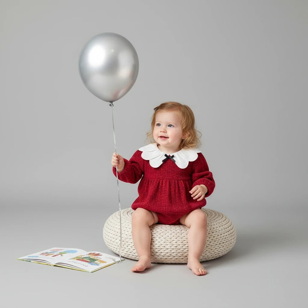 Barboteuse imprimée cœur