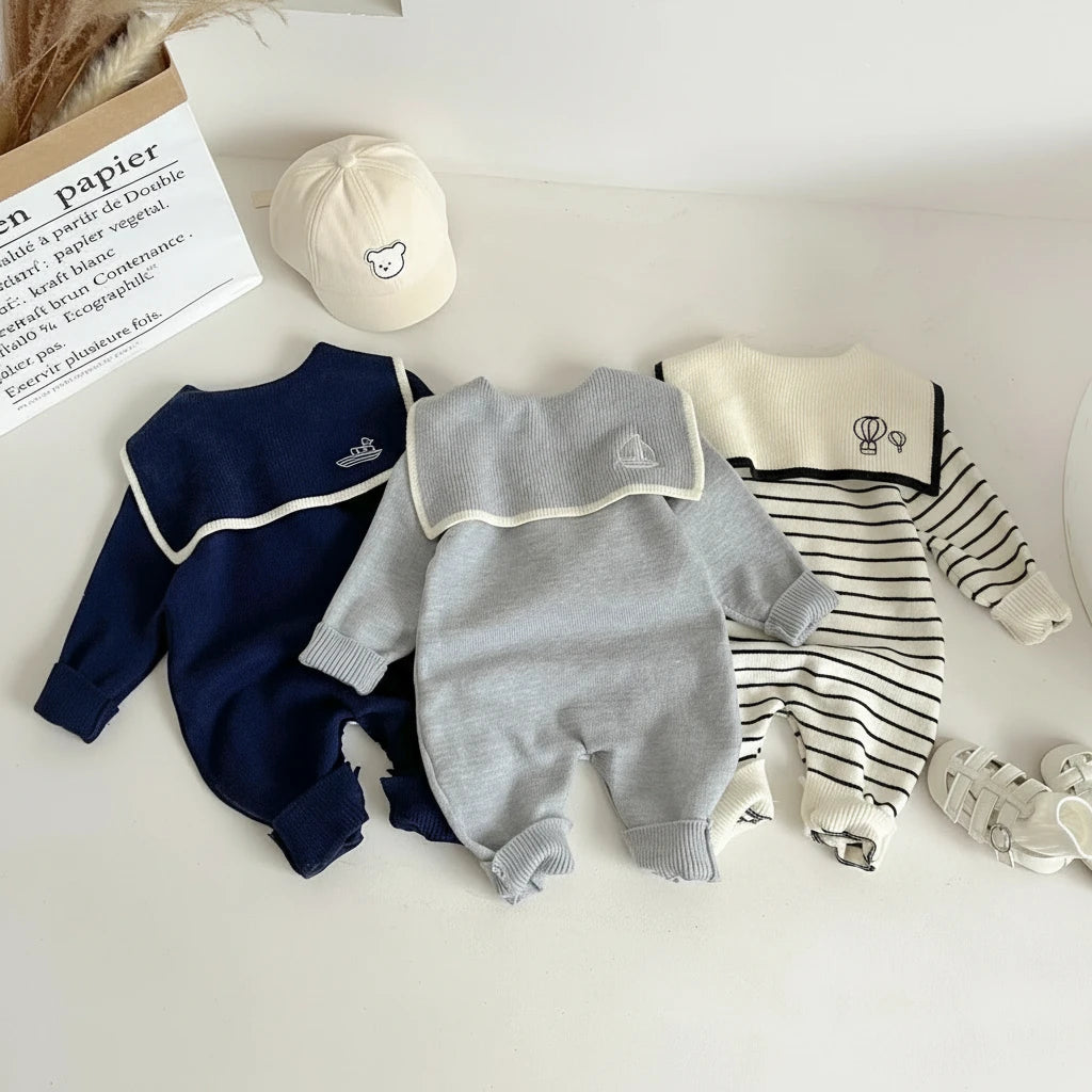 Barboteuse à col marin