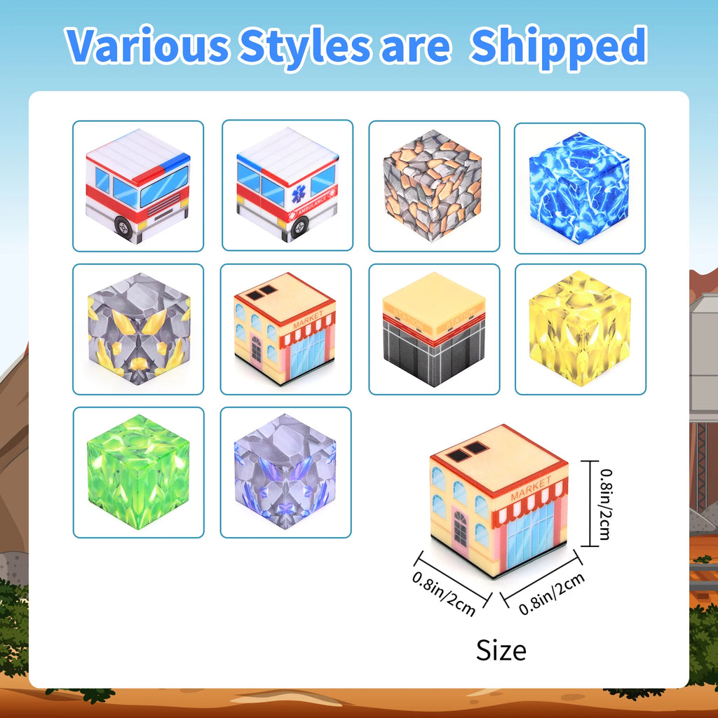 Ensemble de blocs de construction magnétiques,