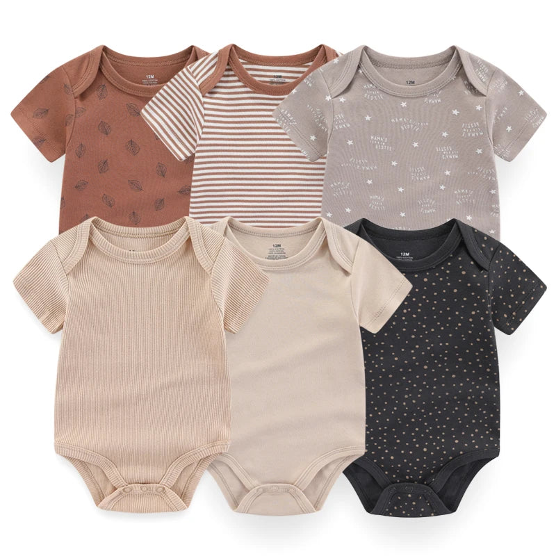 Ensemble de 6 bodys en coton