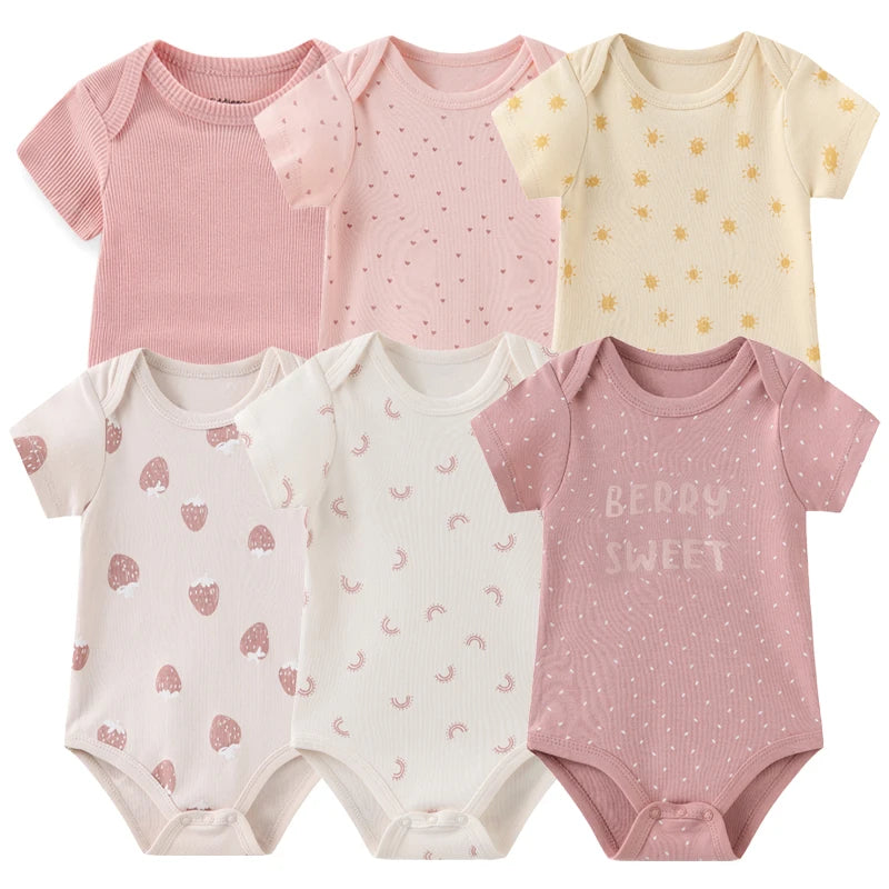 Ensemble de 6 bodys en coton