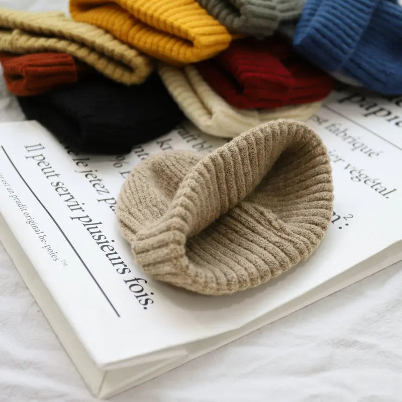 Bonnet en laine tricoté