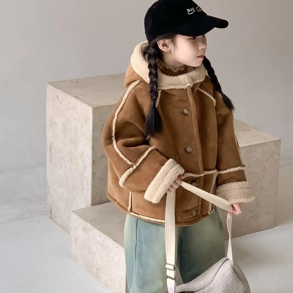 Manteau à capuche avec doublure polaire