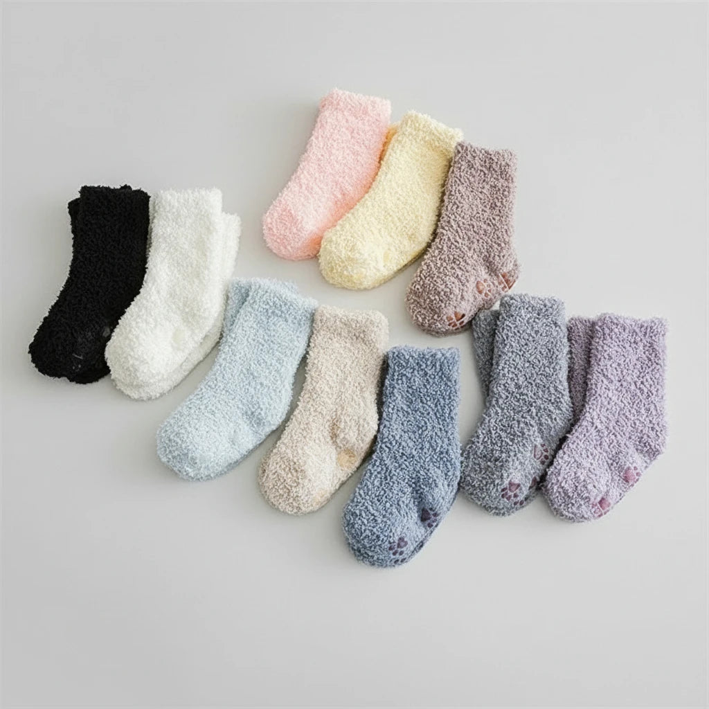 3 paires chaussettes anti-dérapant