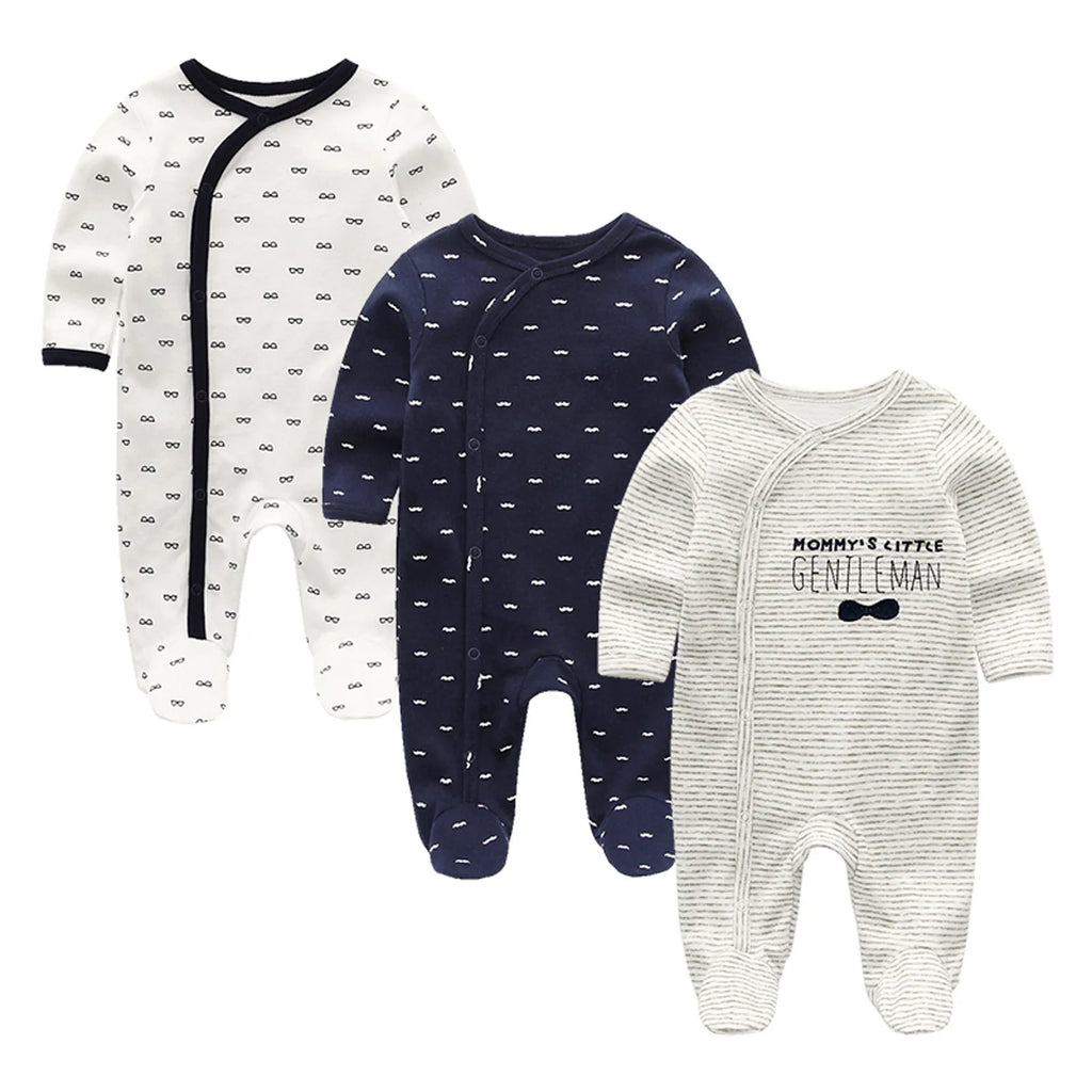 Barboteuse 100% coton - Lot 3 pièce