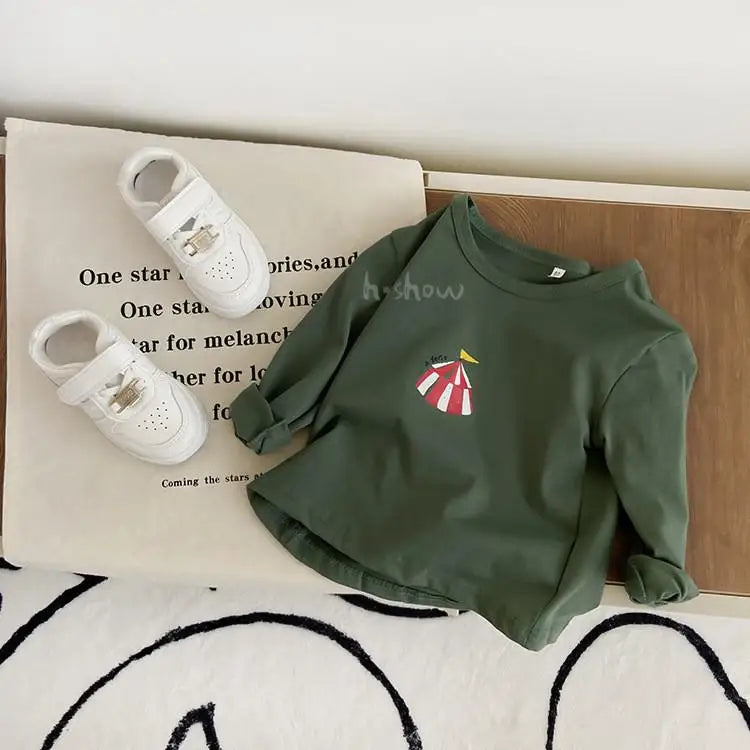 T-shirt en coton à manches longues