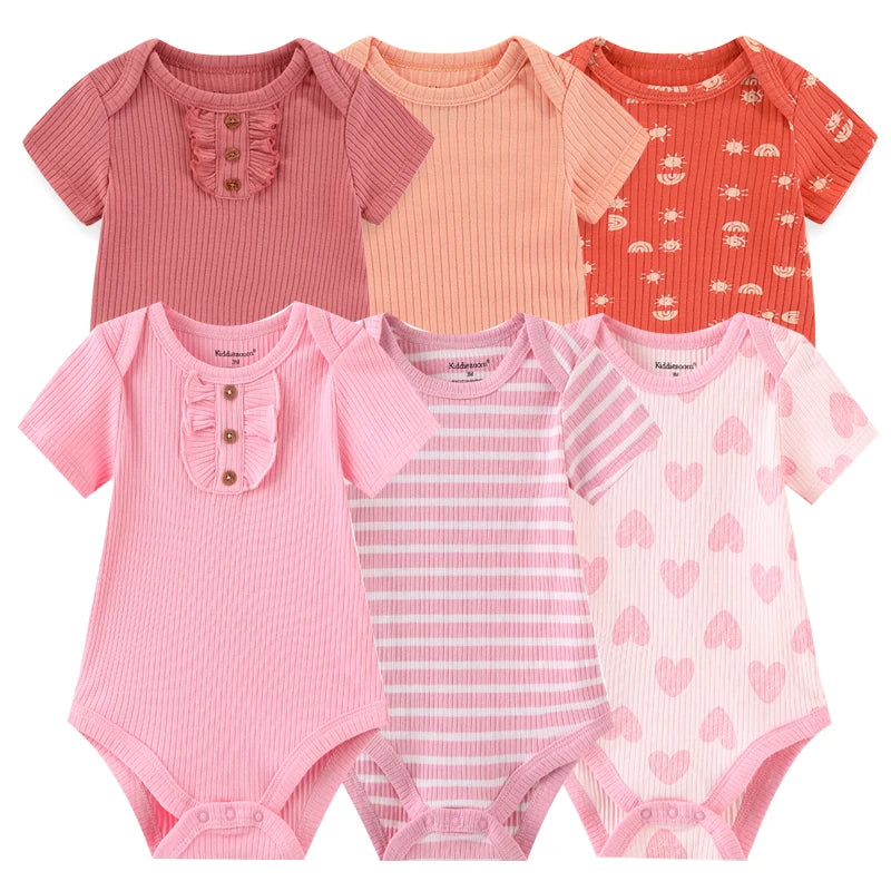 Ensemble de 6 bodys en coton