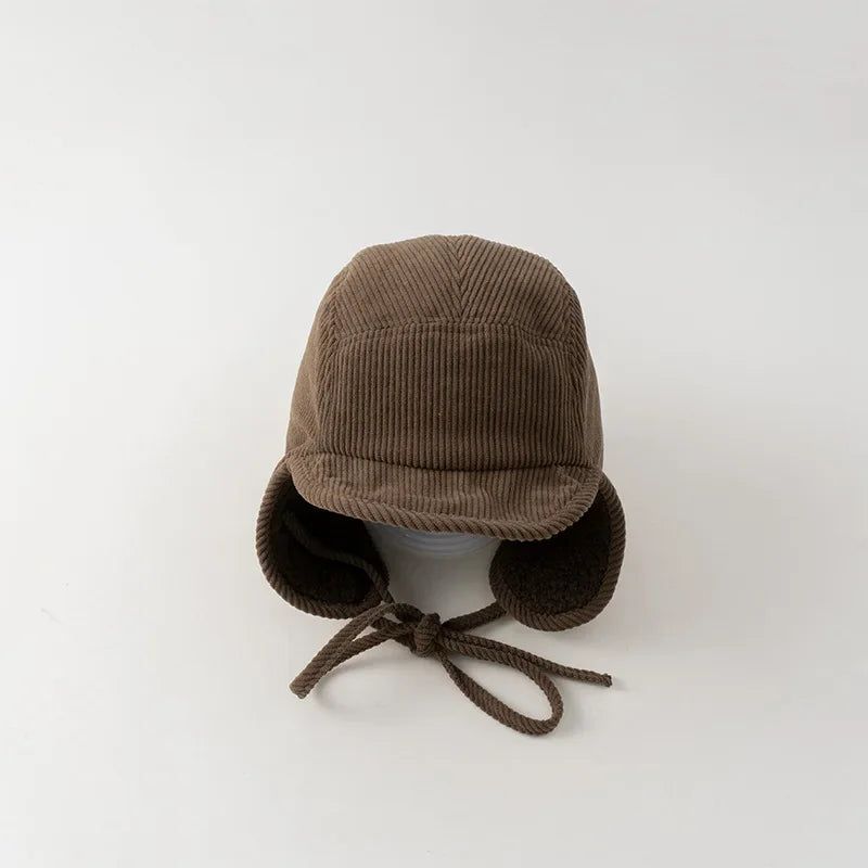 Chapeau d'hiver peluche ou velours côtelé