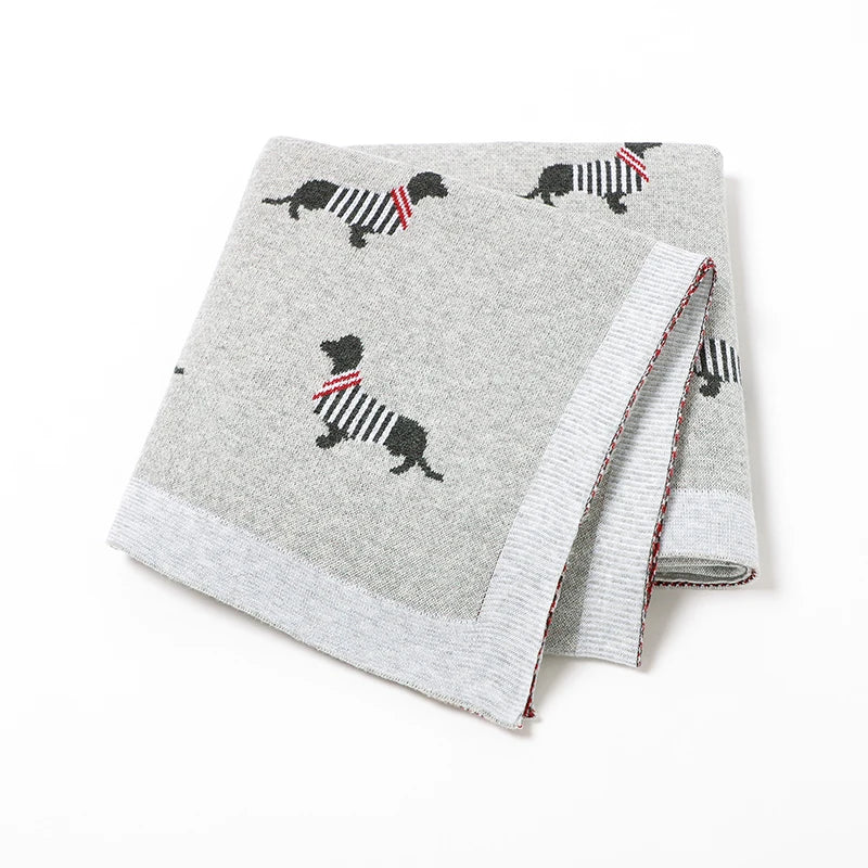 Couverture pour bébé 100% coton tricoté