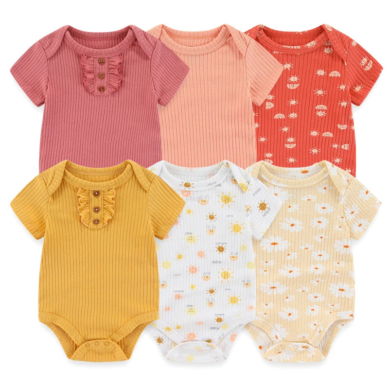Ensemble de 6 bodys en coton