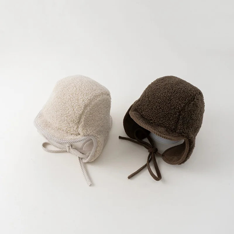 Chapeau d'hiver peluche ou velours côtelé
