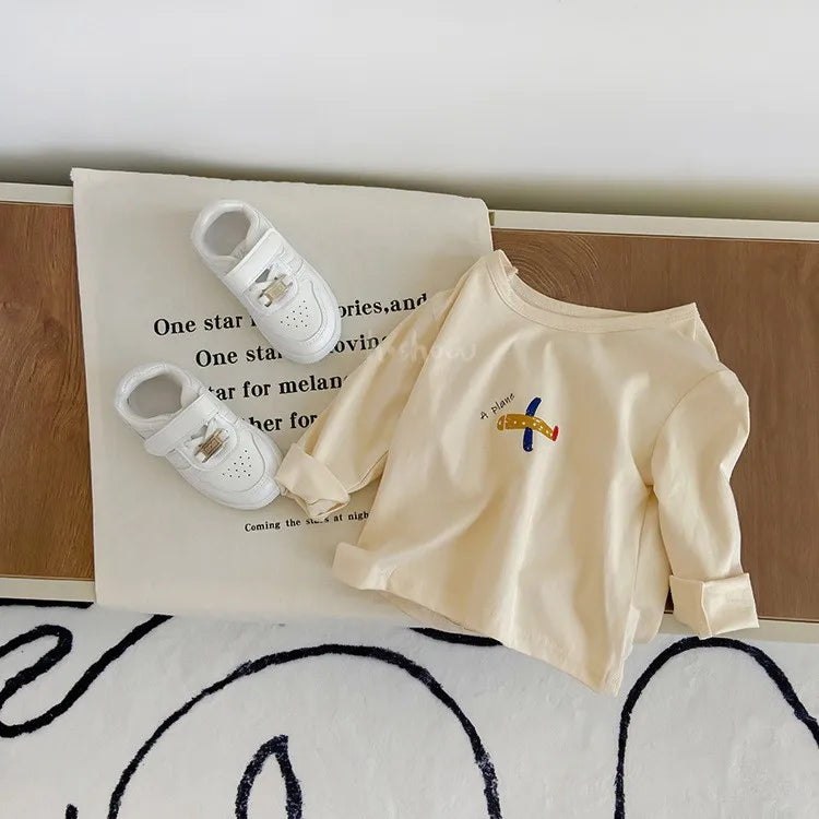 T-shirt en coton à manches longues