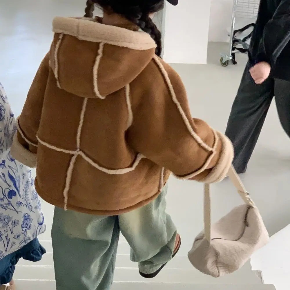 Manteau à capuche avec doublure polaire