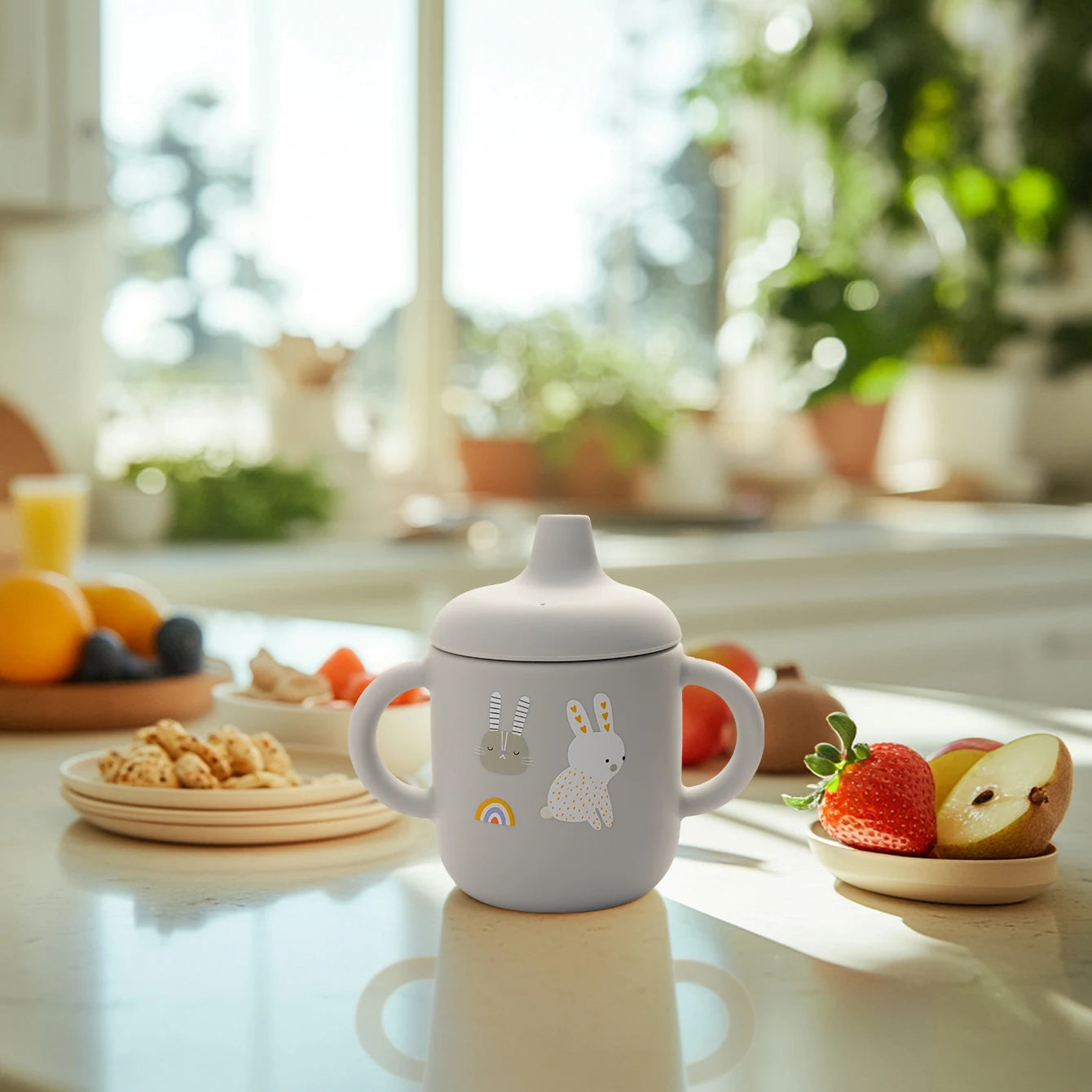 Tasse d'alimentation en Silicone pour bébé