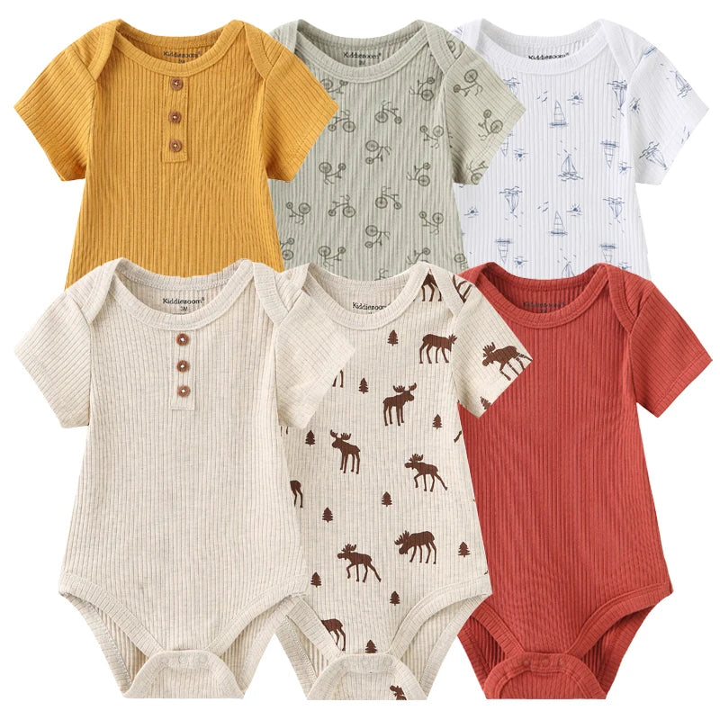 Ensemble de 6 bodys en coton