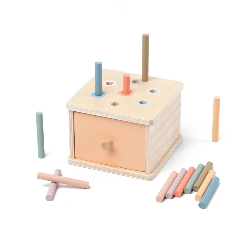 Jouets de tri de formes de couleurs en bois