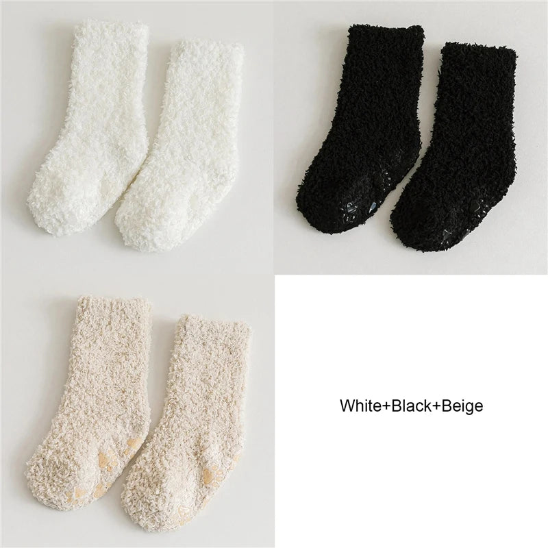 3 paires chaussettes anti-dérapant