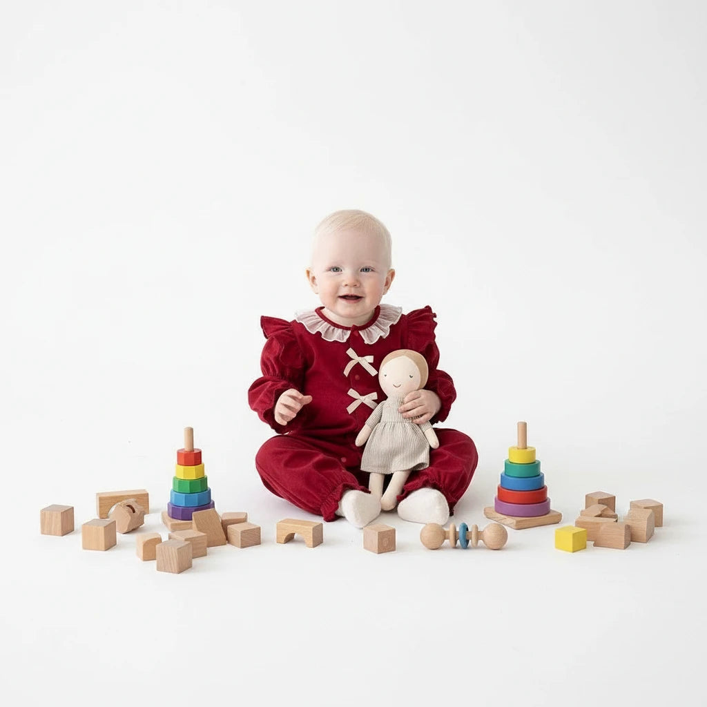 Barboteuse imprimée cœur