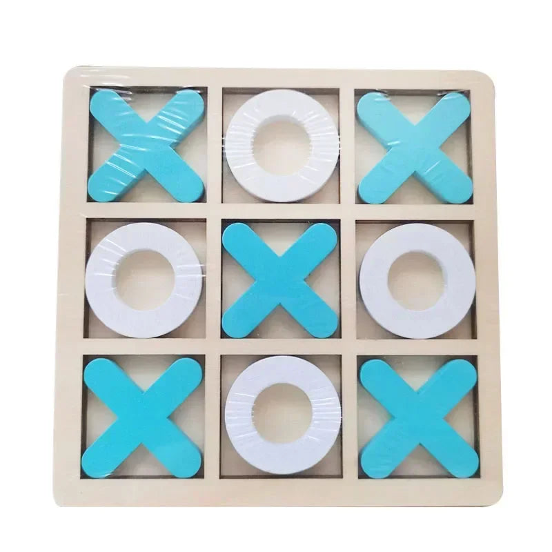 Jeu de tic-tac-toe en bois
