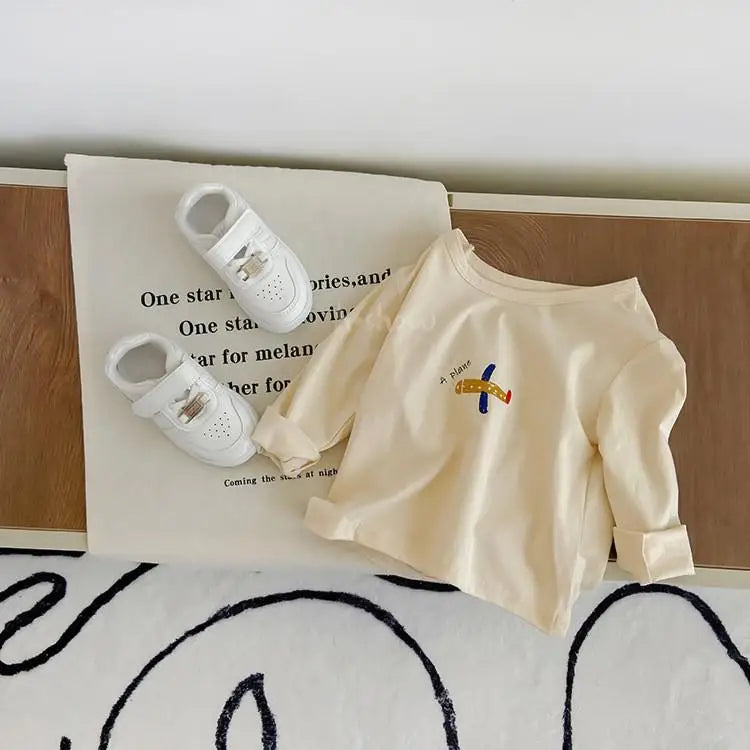 T-shirt en coton à manches longues