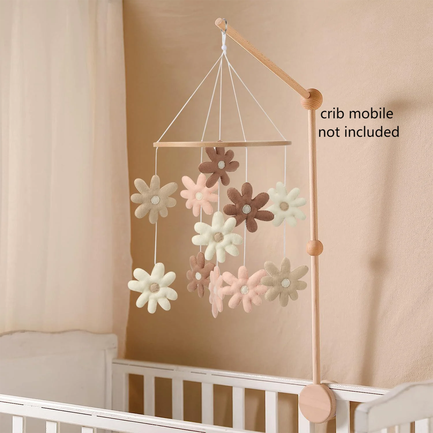 Mobile pour bébé en fleurs