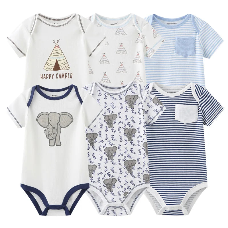 Ensemble de 6 bodys en coton